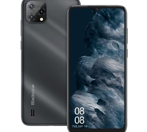 Blackview A55 Smartphone Ohne Vertrag Günstig 4G Android 11 Handy mit 6.5 Zoll HD+ Dot Drop Display und 4780mAh Akku, 2.0 GHz Processor 3GB RAM 128GB (erweitern), 8MP+5MP Kamera Dual SIM Handys