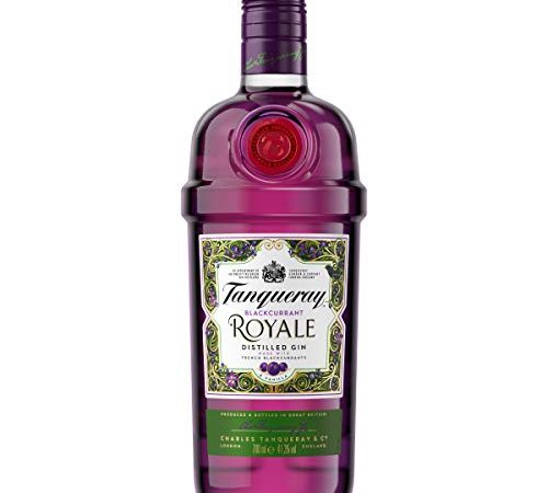 Tanqueray Blackcurrant Royale Gin | Ausgezeichneter, aromatisierter Gin | 5-fach destilliert auf englischem Boden | 41,3% vol | 700ml Einzelflasche |