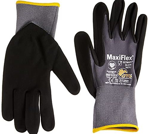 ATG Schutzhandschuh Maxiflex®Ultimate 34-874 Größe 10, schwarz, EN388 Kategorie II Inhalt: 5 Paar