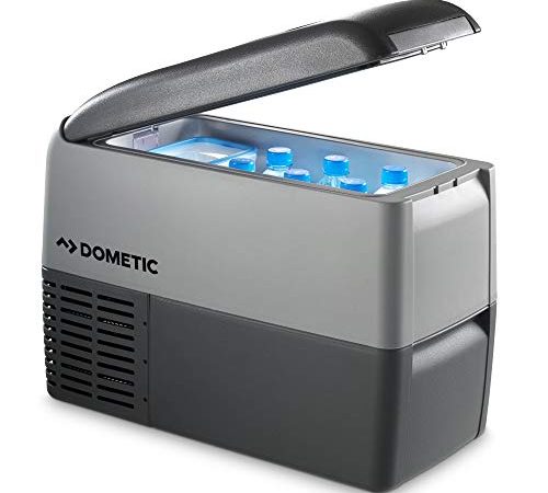 Dometic CoolFreeze CDF 26, tragbare elektrische Kompressor-Kühlbox/Gefrierbox, 21 Liter, 12/24 V für Auto, Lkw oder Boot mit Batteriewächter, Grey