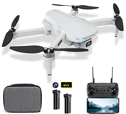 Faltbare GPS-drohne Mit 4k Uhd-Kamera Für Erwachsene mit Kamera RC Quadcopter 5G WiFi 1000m FPV-übertragung Auto Return Home 60 Minuten Flugzeit mit 2 Akkus und eine Tragetasche