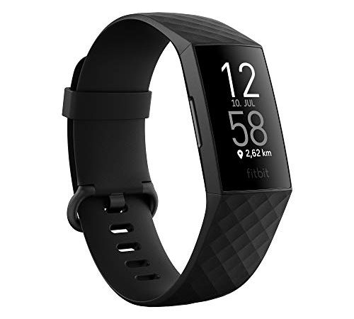 Fitness-Tracker Fitbit Charge 4 mit GPS, Schwimmtracking & bis zu 7 Tage Akkulaufzeit, Schwarz