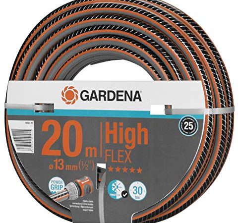 Gardena Comfort HighFLEX Schlauch 13 mm (1/2 Zoll), 20 m: Gartenschlauch mit Power-Grip-Profil, 30 bar Berstdruck, formstabil, UV-beständig (18063-20)