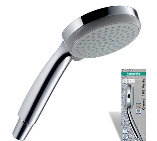 hansgrohe Duschkopf Croma 100 (Regendusche, 4 Strahlarten), chrom