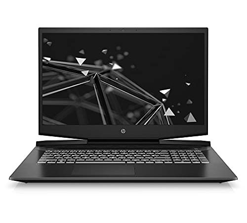 HP Pavilion Gaming Laptop 17,3 Zoll FHD Display, IPS 144Hz, Intel Core i7-11370H, 16GB DDR4 RAM, 1TB SSD, NVIDIA GeForce RTX 3050 Ti Grafik, Windows 11, QWERTZ-Tastatur, Schwarz/Weiß