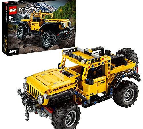 LEGO 42122 Technic Jeep Wrangler, 4x4-Spielzeugauto, Modellbausatz, Offroad-Geländewagen, Geschenkideen für Männer und Frauen, Kreatives Spielzeug