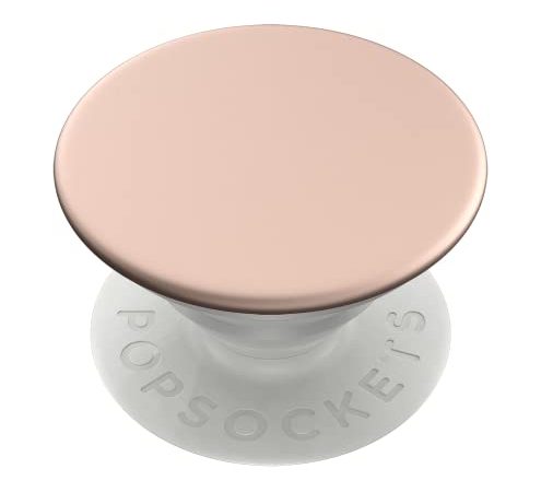 PopSockets - austauschbarer, Ausziehbarer Sockel und Griff für Smartphones und Tablets - Aluminum Rose Gold