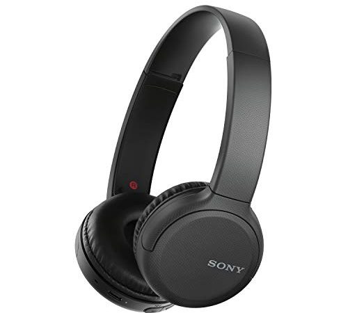 Sony WH-CH510 kabellose Bluetooth Kopfhörer (kraftvoller Klang, eingebauter Sprachassistent, Quick Charge, bis zu 35 Stunden Akkulaufzeit, wireless) Schwarz