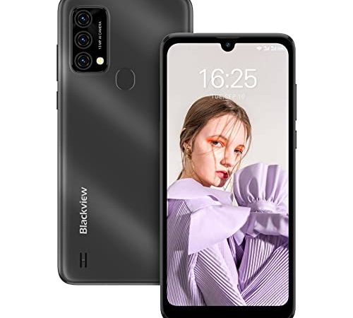 Blackview A50 Smartphone ohne Vertrag 6.088 Zoll, 64GB ROM 128GB Erweiterbar, Dual 4G SIM Android 11 Mobiltelefon, 3 Slots, 4280mAh 13MP+5MP Handy Günstig