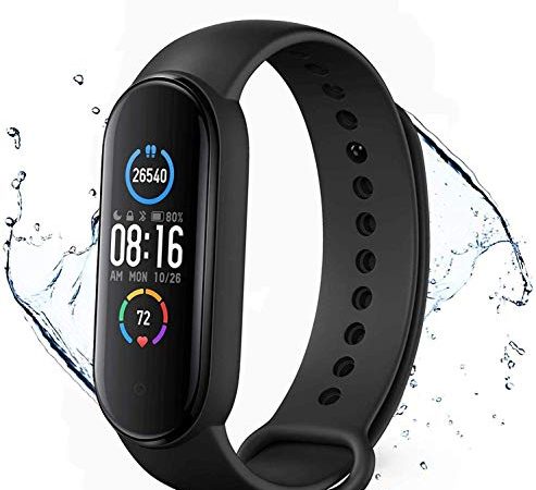 Fitness Armband, Aktivitätstracker, Fitness Tracker, Smart Armband Schrittzähler Fitnessuhr Herzfrequenzmesser IP68 Wasserfest Sportuhr Messgeräte Pulsuhr Schrittzähler Uhr für Anruf SMS SNS Beachten