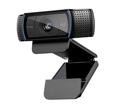Logitech C920 HD PRO Webcam, Full-HD 1080p, 78° Sichtfeld, Autofokus, Klarer Stereo-Sound, Belichtungskorrektur, USB-Anschluss, Für Skype, FaceTime, Hangouts, etc., PC/Mac/ChromeOS/Android - Schwarz