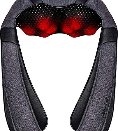 Rückenmassagegerät, Rücken-Nacken-Massagegerät mit Wärmefunktion, Schulter-Massagegerät Geschenke für Mama Papa Frauen Männer, Weihnachtsgeschenke