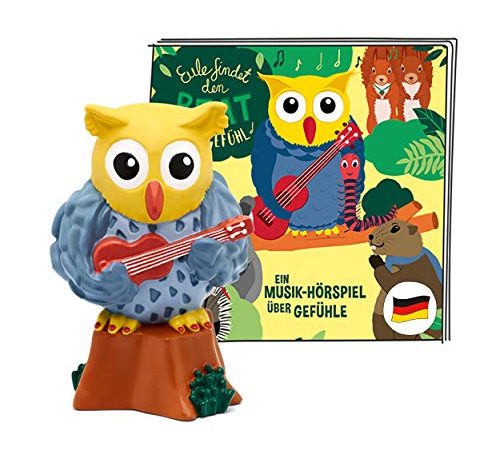 tonies Hörfigur für Toniebox, Eule findet den Beat – Mit Gefühl, Kinderlieder und Hörspiel für Kinder ab 4 Jahren, Spielzeit ca. 96 Minuten