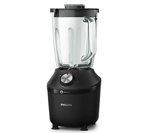 Philips Standmixer und Smoothie Maker – 600W, 2-Liter-Becher, Rezepte-App, 2 Geschwindigkeitsstufen + Impulsfunktion, ProBlend, Ice-Crush-Funktion (HR2291/41)