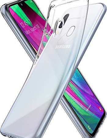 Spigen Liquid Crystal Hülle Kompatibel mit Samsung Galaxy A40 -Crystal Clear