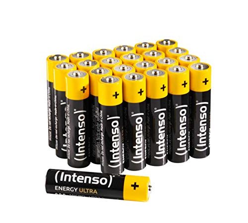 Intenso Energy Ultra AAA Micro LR03 Alkaline Batterien 24er Box, Gelb-Schwarz