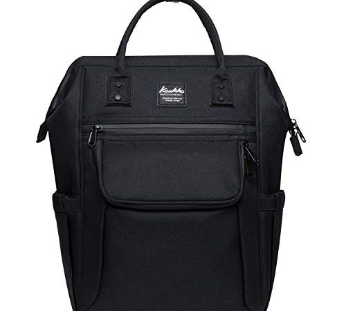 KAUKKO Wickeltasche Rucksack - Großer Wickelrucksack mit Schnullerhalter und Kinderwagengurte - für Mama und Papa, Wasserdicht, Einheitsgröße