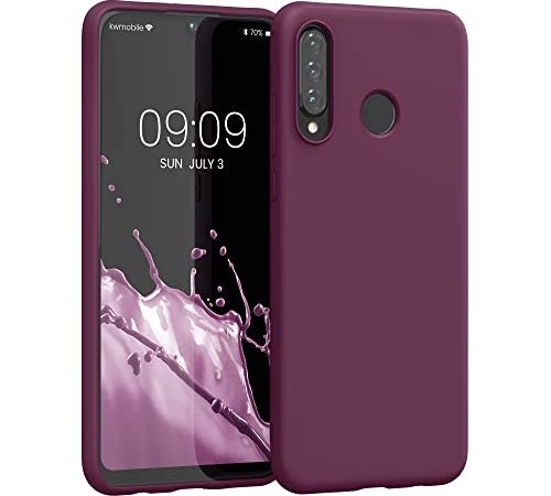 kwmobile Hülle kompatibel mit Huawei P30 Lite - Hülle Silikon - Soft Handyhülle - Handy Case in Bordeaux Violett