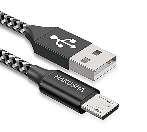 USB Kabel Micro, 2M Nylon Micro USB Ladekabel Android Schnellladekabel Micro USB Kabel für Samsung Galaxy S7/ S6/ J7/ Note 5,Huawei, Wiko,Nexus,Nokia,Kindle,Echo Dot