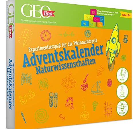 FRANZIS GEOlino Adventskalender 2020 | 24 spannende Experimente aus der Naturwissenschaft | Ab 8 Jahren: Experimentierspaß für die Weihnachtszeit