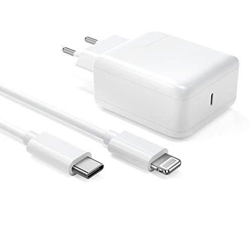 Weduda iPhone Schnellladegerät, 20W USB C Ladegerät mit 1.5m USB C auf Lightning Kabel, MFi Zertifiziert iPhone Ladekabel für iPhone 14/13/12/11/Pro/Pro/Max, iPad, AirPods