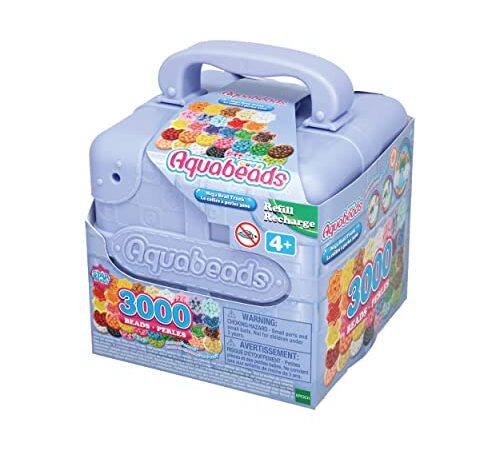 Aquabeads 31913 Mega Nachfüllperlen Set im Koffer, Multi Color