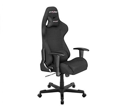 DXRacer OH/FD01/N DX Racer, F-Serie, Formular Serie, Bürostuhl, Drehstuhl, Stoff schwarz, das Original
