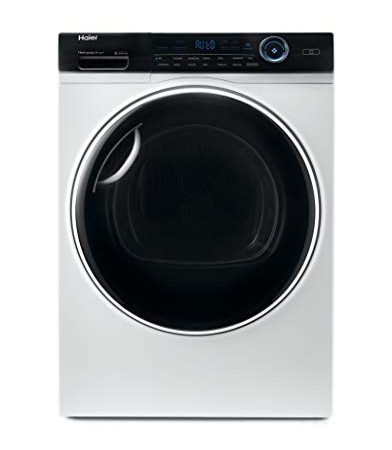 Haier I-PRO SERIE 7 HD90-A3S979 Wärmepumpentrockner / 9 kg / A+++ / Direct Motion Motor / XL-Trommel / ABT / I-Refresh Pro-Dampfprogramm, Weiß