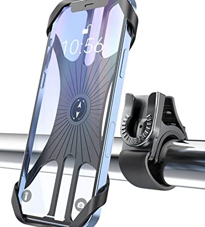 Handyhalterung Fahrrad, Acrhkoor Abnehmbar 360° Verstellbare Fahrrad Handyhalterung, Universal Motorrad Handyhalter für iPhone 13 12 Pro Max Mini, Samsung, Huawei, 4,0''-7,0'' Smartphone