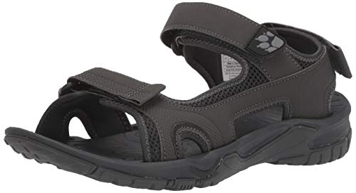 Jack Wolfskin Lakewood Cruise Sandal M, Herren Trekking- & Wandersandalen, Schwarz (Phantom 6350), 42 EU (8 Uk)
