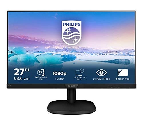 Philips 273V7QJAB - 27 Zoll FHD Monitor (1920x1080, 75 Hz, VGA, HDMI, DisplayPort) schwarz