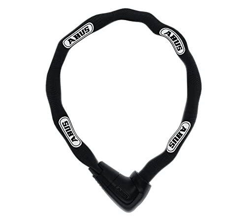 ABUS Kettenschloss Steel-O-Chain 9808 – Fahrradschloss aus gehärtetem Stahl – ABUS-Sicherheitslevel 11 – 110 cm – Schwarz