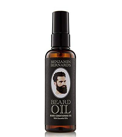 Bartöl - Beard Oil für Männer - Für gesundes Bartwachstum & einen gepflegten Stil - Leicht parfümiert, enthält Jojoba- & Mandelöl - Vegane Bartpflege - 100 ml