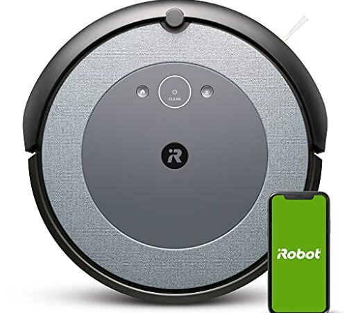 iRobot Roomba i3 (i3152) App-steuerbarer Saugroboter (Staubsauger Roboter), Zwei Gummibürsten für alle Böden, Ideal bei Haustieren, Individuelle Anpassung per App, Kompatibel mit Sprachassistenten