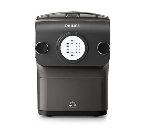 Philips Pastamaker – vollautomatisch, Wiegefunktion, 8 Formaufsätze, grau/schwarz (HR2382/15)