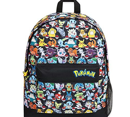 Pokemon Rucksack Kinder, Rucksack Schule, Pikachu Schulanfang Geschenk, Verschiedene Kinder Rucksäcke (Mehrfarbig)