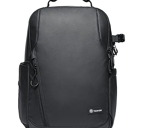 TARION Kamerarucksack, Wasserdicht Fotorucksack SLR Kameratasche Kamera Rucksack mit 14 Zoll Laptopfach und Regenschutz für Spiegelreflexkameras