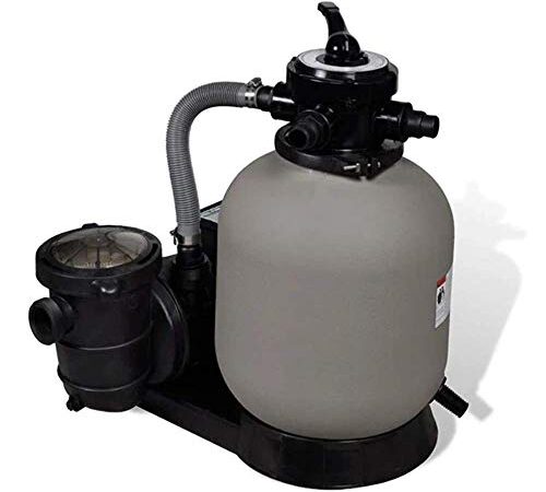 vidaXL Sandfilterpumpe 600W 17000L/h Sandfilteranlage Filteranlage Poolfilter
