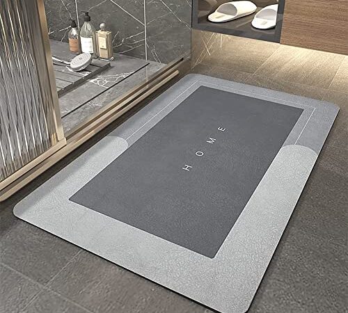 YeahBoom Super Absorbierende Bodenmatte,Schmutzabweisend Bodenmatte Für Bad,Memory-Schaum-Badematten-Set,Mikrofaser Badematte,Duschmatte rutschfest,rutschfeste Mikrofaser Badematten