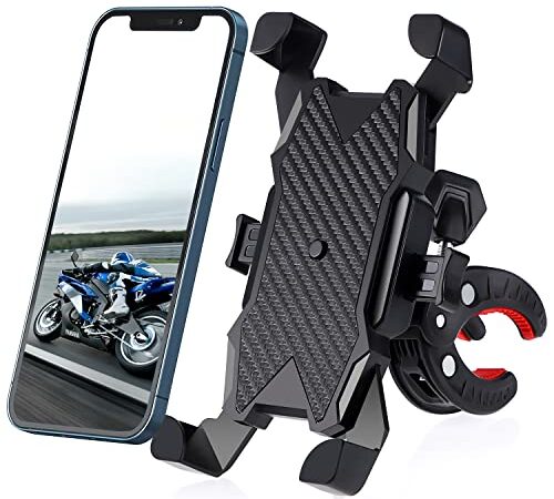 ZGZ Handyhalterung Fahrrad, Handyhalter Motorrad Mit automatischer Verriegelungsfunktion-2022 Universal 360 Drehung Outdoor Fahrrad Halter KC-1