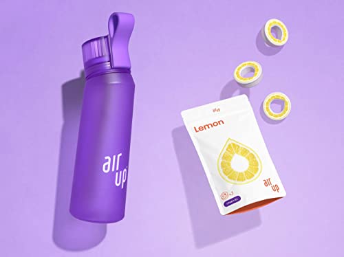 Air Up Trinkflasche Starterkit - Sunset Purple - Inklusive 3 Pods - Starterkit - feuchtigkeitsspendend - Air Up Flasche - Duftwasser - vegan - bio