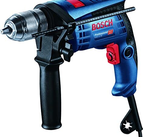 Bosch Professional Schlagbohrmaschine GSB 13 RE (600 Watt, inkl. Tiefenanschlag 210 mm, Schnellspannbohrfutter 13 mm, im Karton)