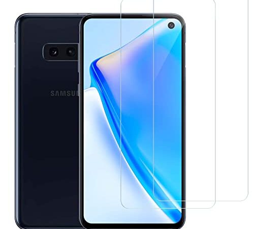 Carantee 2 Stück für Panzerglas für Schutzfolie für Samsung Galaxy S10e, Fingerabdrucksensor, Frei von Kratzern, 3D Full Screen Panzerglasfolie, 9H, HD Klar Displayschutzfolie, Anti-Kratz, Anti-Öl