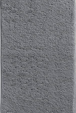 Erwin Müller Badematte, Badteppich, Badvorleger Rhodos Uni rutschhemmend anthrazit grau dunkelgrau Größe 70x120 cm - ultraweich, extrem saugfähig, flusenarm (weitere Farben, Größen)