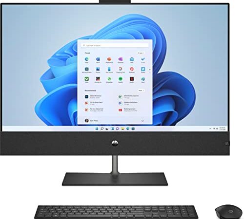 HP Pavilion All in one PC | 31,5" 4K UHD-Bildschirm | Intel Core i7-12700T | 32 GB DDR4 RAM | 2 TB SSD | NVIDIA GeForce GTX 1650 | Windows 11 Home | QWERTZ Tastatur | schwarz