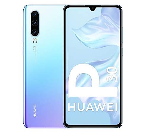 Huawei P30 128GB Handy, Hellblau/Lavendel, Android 9.0 (Pie), Dual SIM