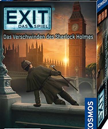 Kosmos 683269 EXIT - Das Spiel - Das Verschwinden des Sherlock Holmes, Level: Fortgeschrittene, für 1 bis 4 Personen ab 12 Jahre, einmaliges Event-Spiel, spannendes Gesellschaftsspiel