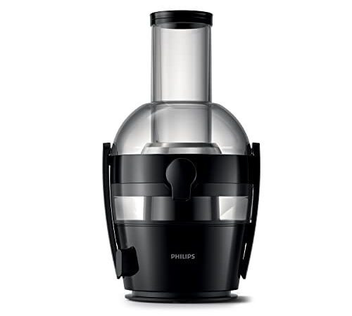 Philips Entsafter – 800W, 2L, NutriU-Rezepte-App, XL-Einfüllöffnung, QuickClean (HR1856/70), ‎15 x 18 x 13 cm, Schwarz