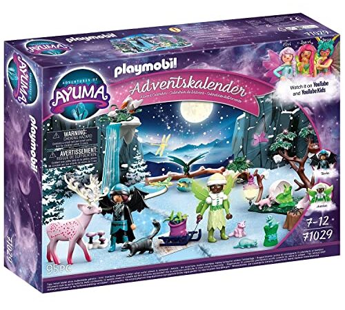 PLAYMOBIL Adventskalender 71029 Adventures of Ayuma - Adventskalender für Kinder: Feenakademie, Inkl. Spielzeug-Feen mit beweglichen Flügeln, Spielzeug für Kinder ab 7 Jahren