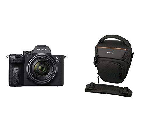Sony Alpha 7 III | Spiegellose Vollformat-Kamera mit Sony 28-70 mm f/3.5-5.6 Zoom-Objektiv (Schneller 0,02s AF, optische 5-Achsen-Bildstabilisierung) & LCS-AMB Kameratasche für Sony Alpha-Kamera